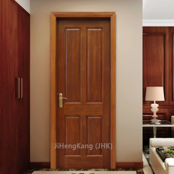 JHK-004P Simple Panels Interior Accordion Doors Solid Wood Lowes Wood Doors