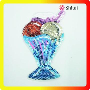 Directly factory sale ice creams sequins patch