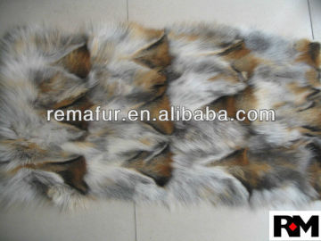 High quality dyed 100% Genuine Scrap Fox Fur Plates