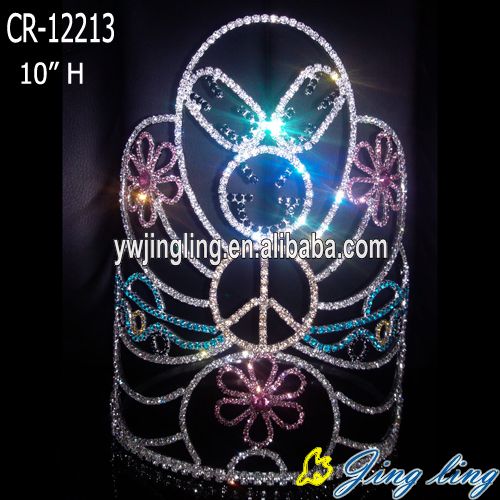 Fashion Ribbits Easter Crown Flower Tiara