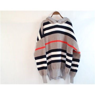 Sweater Hooded Ladies Custom Knitted Clothes