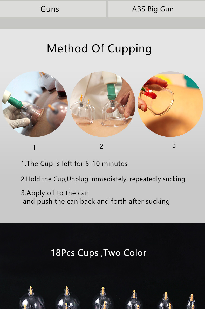 Disposable vacuum therapy cupping hijama big cups