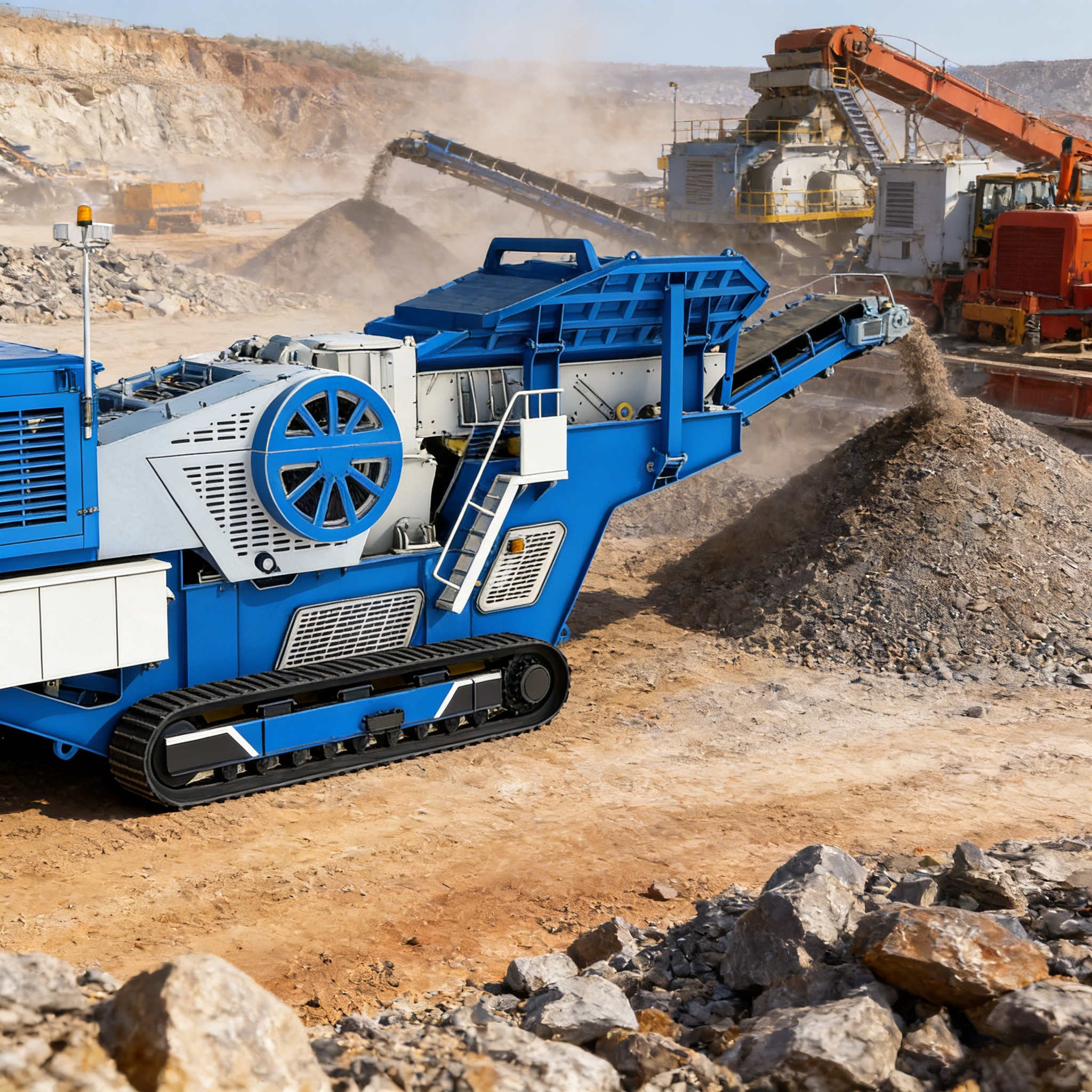 ट्रैक्ड जॉ क्रशर प्लांट Tracked Jaw Crusher Plant