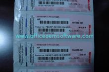 Windows 7 Activated Original Pro Pink Computer Key Coa Stickers / Coa Label For Hp