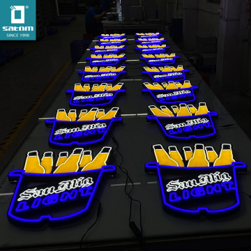 Dynamic RGB Color Changing Beer Neon LED Lights Signs Manufacturer
