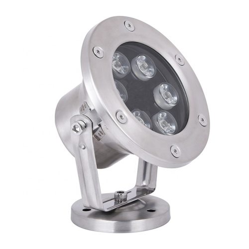 Luz subaquática led 6W de aço inoxidável