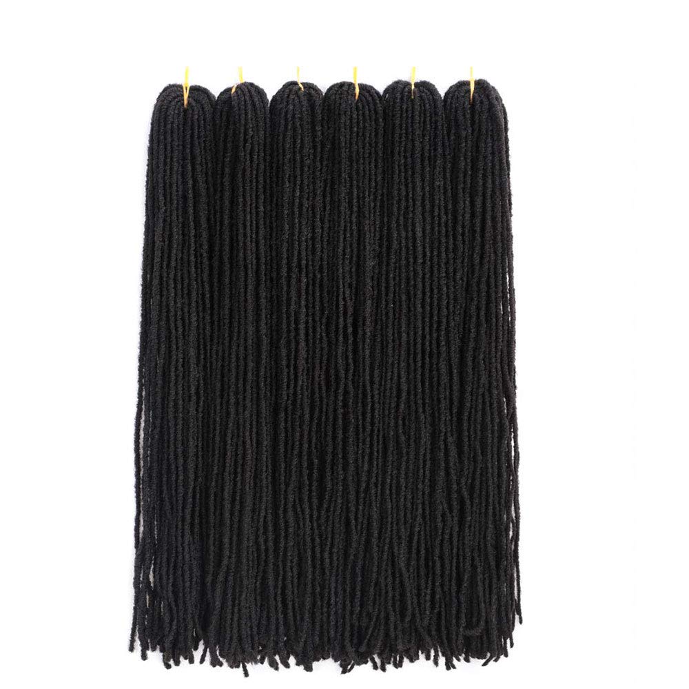 Wholesale Sister Locs Straight Faux Locs Braiding Mix Color Long Dreadlocks Crochet  Extensions Synthetic Fiber Hair