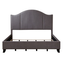 Wholesale Beds Nail Head KD Upholstered King Size Bed Bedroom Furniture CX613