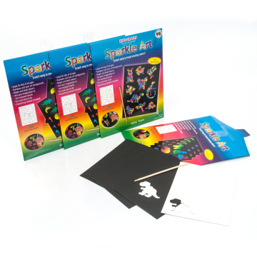 Sparkle Scratch Art Crafts