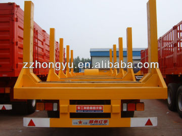 cheaper40-45Ton fuwa axle gooseneck bin column semi trailer /frame semitrailer /storehouse semitrailer/breast board semitrailer