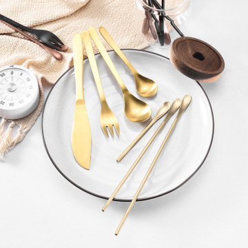 stainless steel gold silverware flatware for wedding