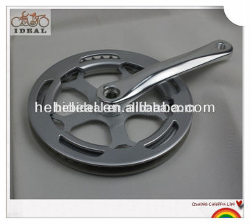 heavy steel chainwheel and crank/bicicleta chainwheel and crank