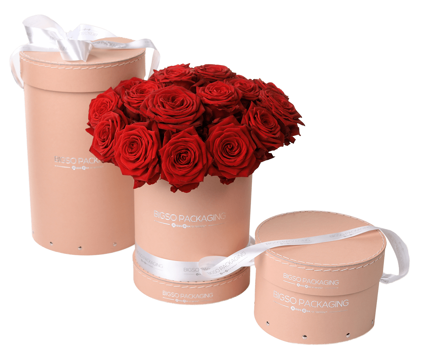 การออกแบบที่กำหนดเองกล่องของขวัญดอกกุหลาบ Rose Flower Box คุณภาพสูง การ