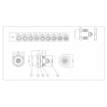 M12 9-17P Lelaki Kawasan Kawasan SW17T