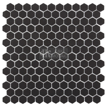 Hexagon Shape Kitchen Glass Mosaic Tile