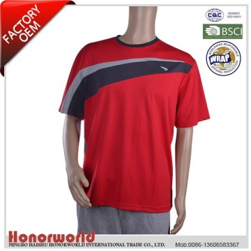 WRAP approve china supplier man sports 100% polyester dri fit shirts tee / custom sports tee shirts / 100% polyester crew tee