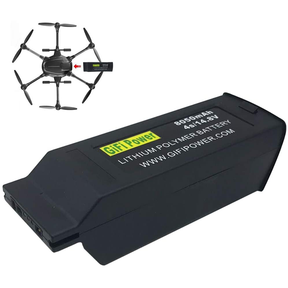 Gifi Power 8050mAh Large Capacity Battery 14.8V 4S Replacement Lipo Battery Drone Battery For Yuneec Typhoon H H480 UAV