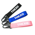 Keychain Custom Wristlet Long Webbing Strap Keychain