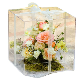 Large-sized Transparent Acrylic Flower Box - Practical Eternal Flower Box