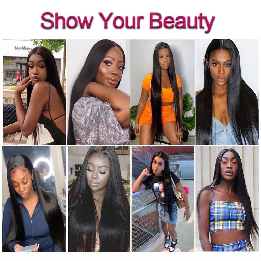 Straight Hair Bundles With Closure Non Remy Human Hair Bundles With Closure Peruvian Hair Bundles With Closure