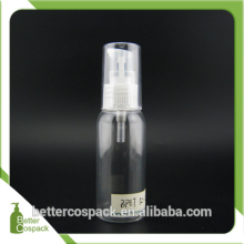 50ml plastic bottle hair product container free samples transparent bottle