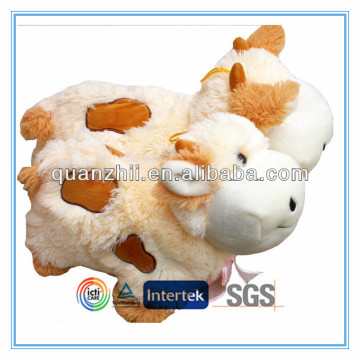 Plush toy stuffed cow cushion for kids