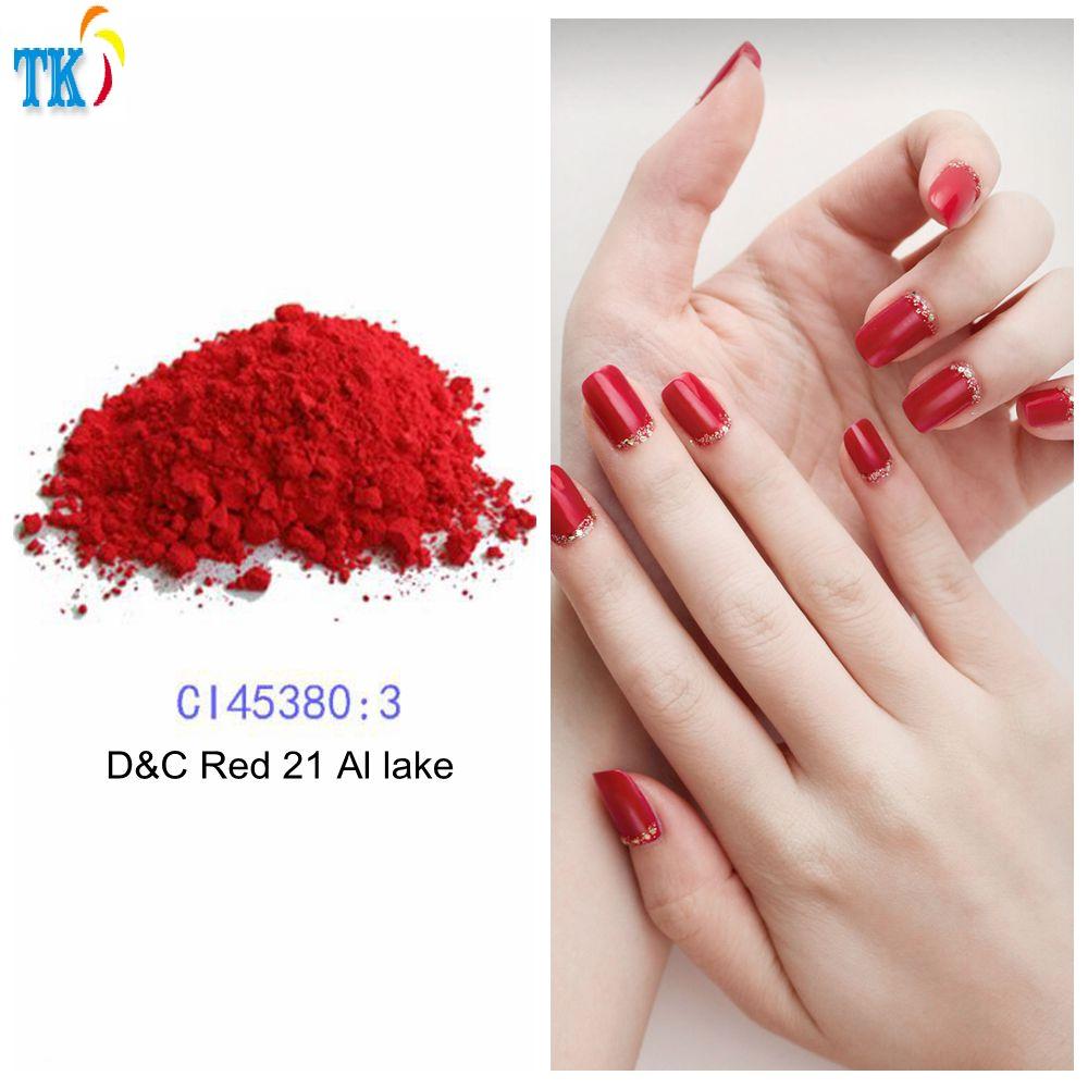 Cosmetic organic pigment D&C Red 21 Al lake CI 45380, Red 21 lakes for nail polish