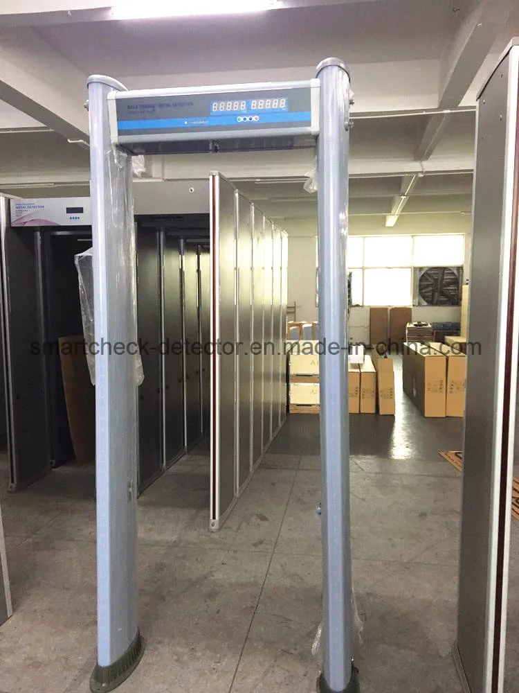 6 Zone Door Frame Metal Detector Cylindrical Walk Through Metal Detector