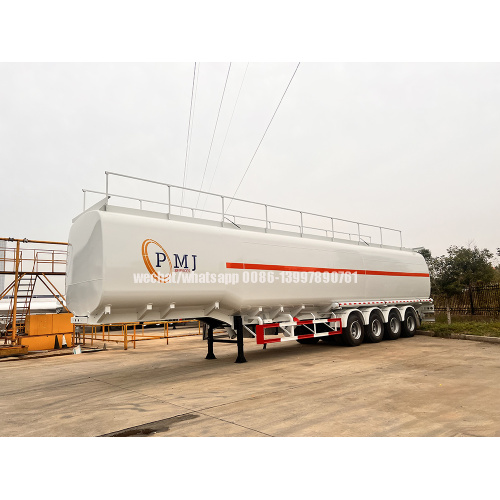80,000 liters 4 Compartments 4 axles Fuel Tanker Semi Trailer