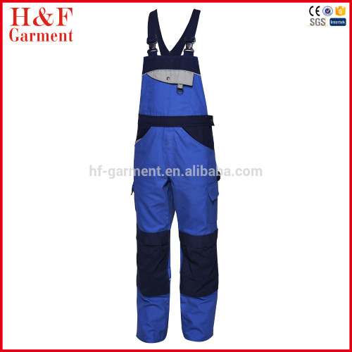 High quality knee protection work bib overall