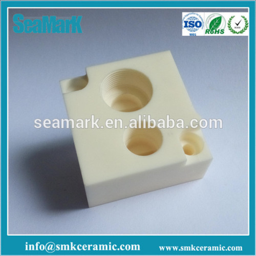 Machinable ceramic terminal block with internal thread