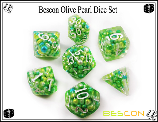 Olive Pearl Dice 7