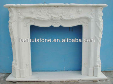 french style marble fireplace mantel