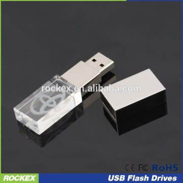crystal usb flash drives with good qulity and print your logo
