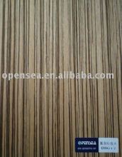 Zebra engineered veneer for door