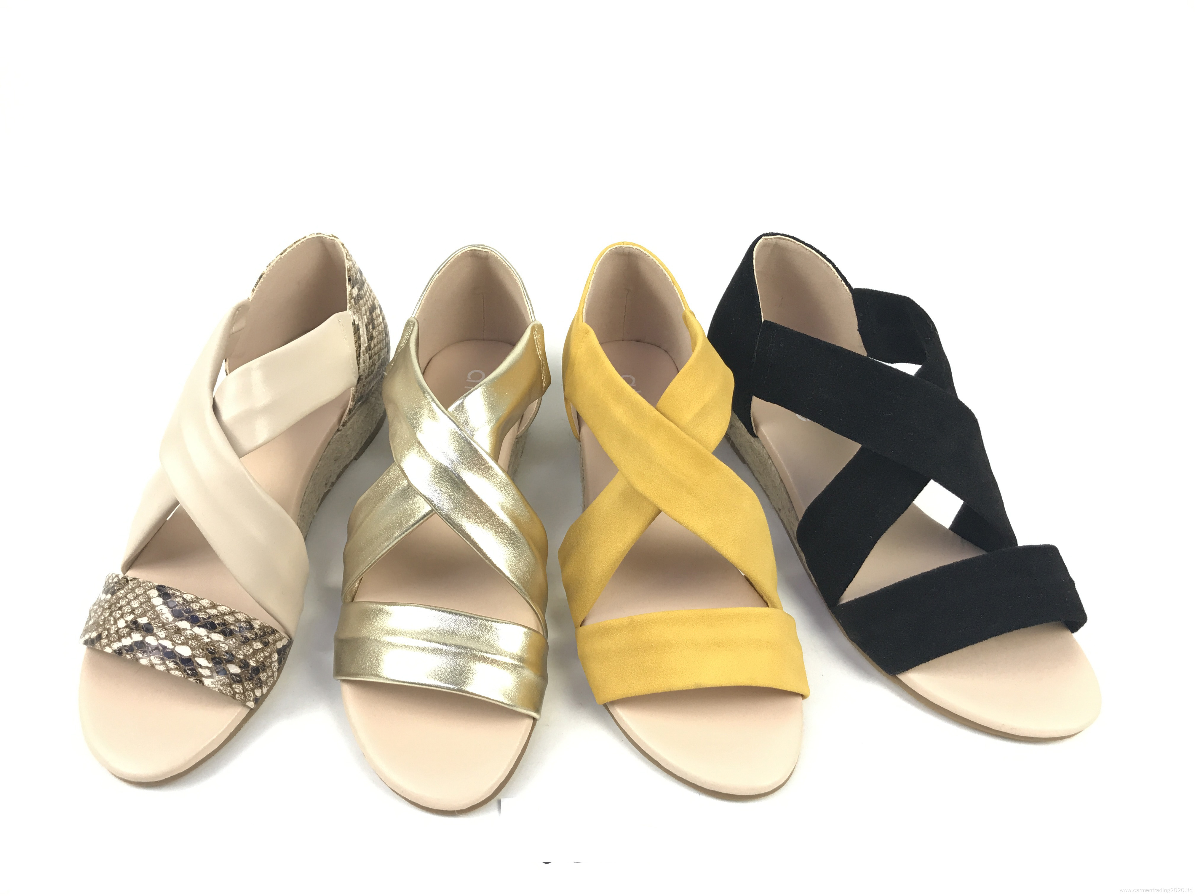 Casual Wedge Heel Sandals Crisscross Strap Sandals Women