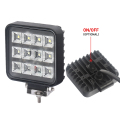 10-30V ECE R10 ROHS IP67 LEVA LUZ DE TRABALHO DE 3 POLÃO 12W MINI LED LED LUZ para caminhão