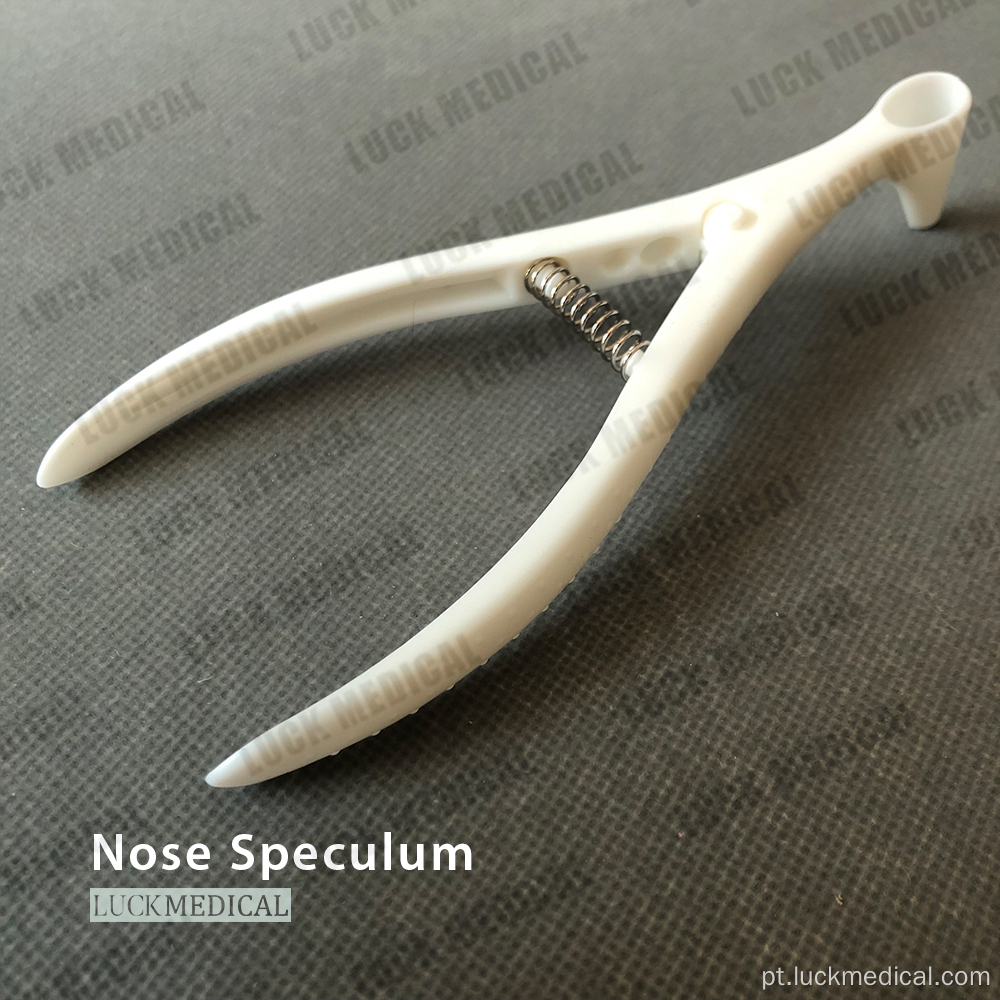 Especulum nasal plástico descartável