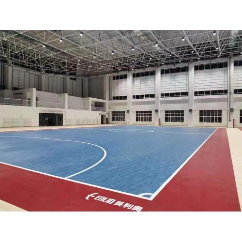 Piso de deportes de baloncesto de patrones de madera de linio para en interiores