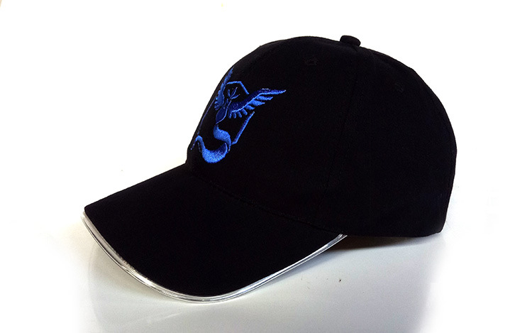 LED fiber optic cap luminous cap baseball cap (5)