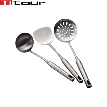 Pure Titanium Spatula Soup Ladle Funnel