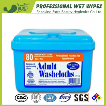Vlies Spunlace Adult Washcloths Wet Wipes