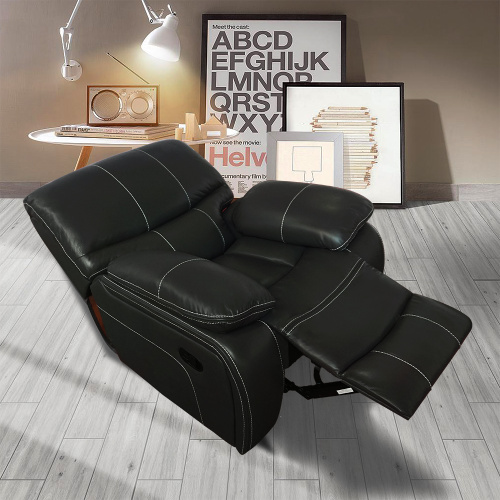 Modern Leather Sofa Loveseat Cinema Home Recliners