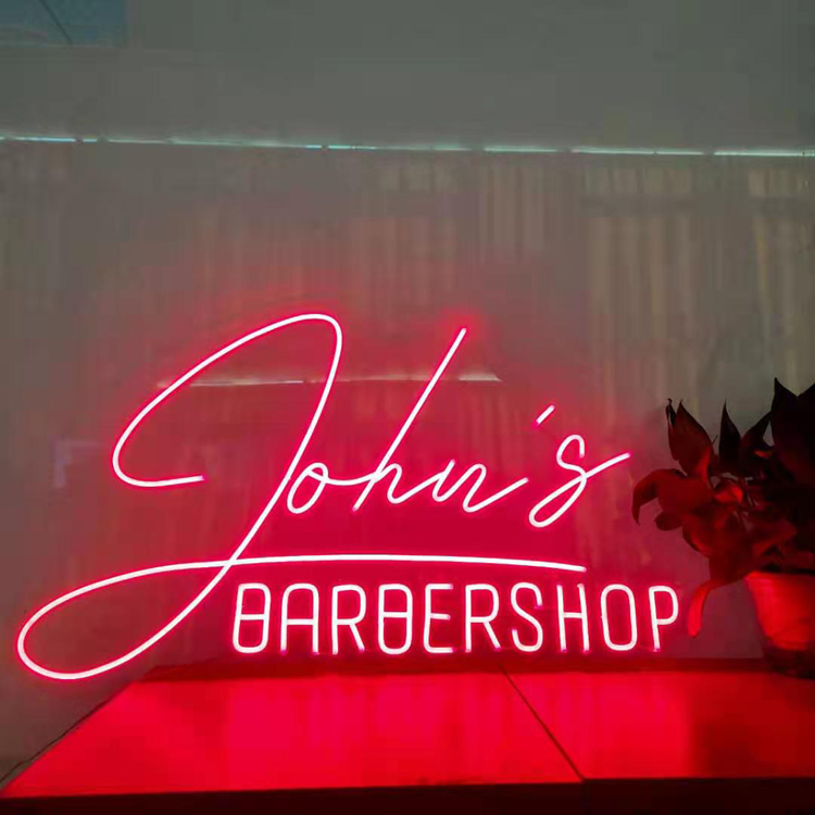 Drop Shipping Customized Acrylic Neon Led Light Sign Electronic Advertising Sign for Barber Shop Decoration