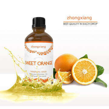 100% pure and natural sweet orange oil for Used for the preparation of beverage food toothpaste soap and medicine