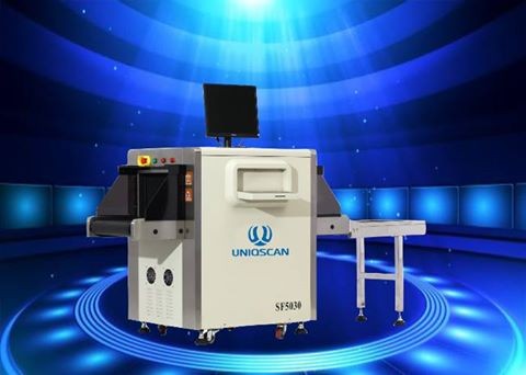 Small size X-ray baggage scanner used in metro station, Manufactured X-ray metal detector conveyor