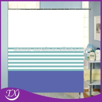 Printing Classical Stripe Polyester Fabric Shower Curtain