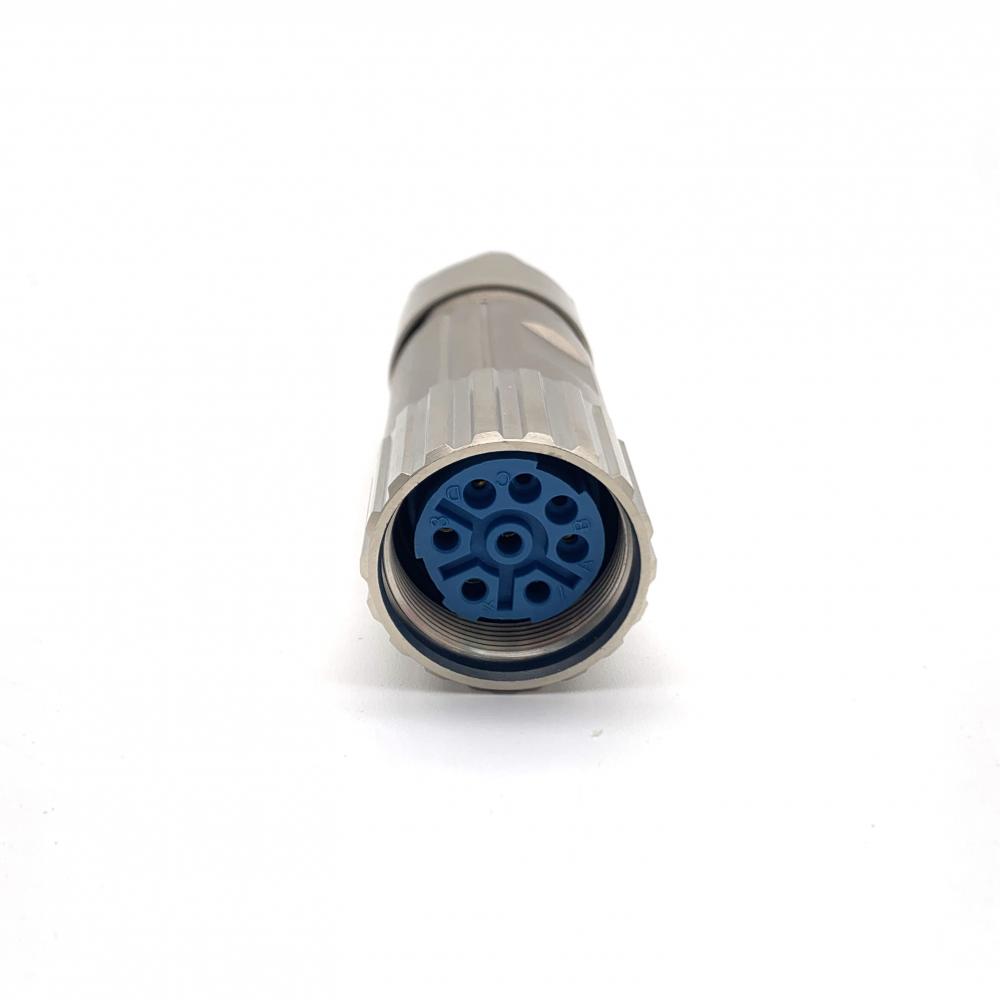 M23 female striaght connector