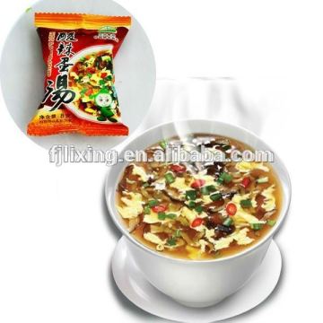 Healthy FD instant egg soup with vegetables/laver/tomato.etc.