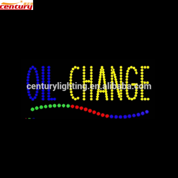 wholesale china factory price OIL CHANGE animated led sign